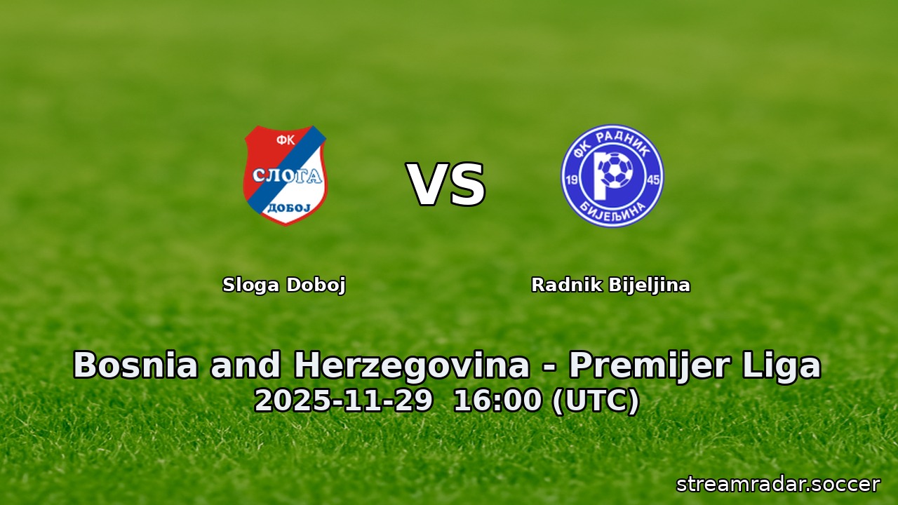 Sloga Doboj vs Radnik Bijeljina