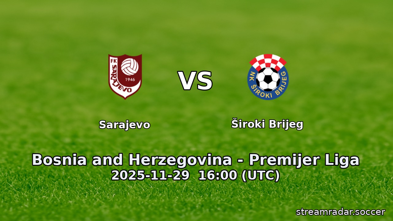 Sarajevo vs Široki Brijeg