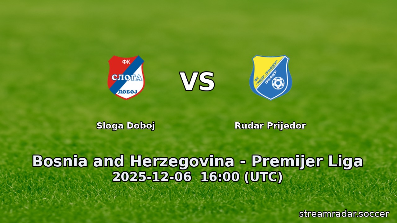 Sloga Doboj vs Rudar Prijedor
