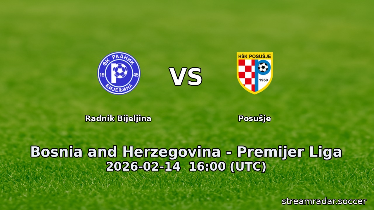 Radnik Bijeljina vs Posušje