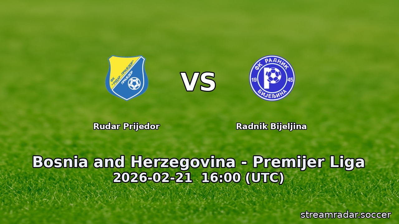 Rudar Prijedor vs Radnik Bijeljina