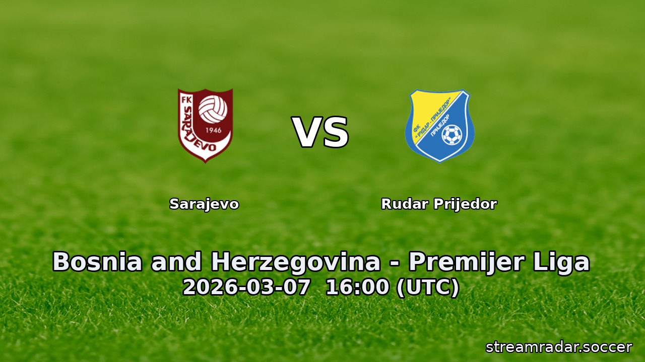 Sarajevo vs Rudar Prijedor