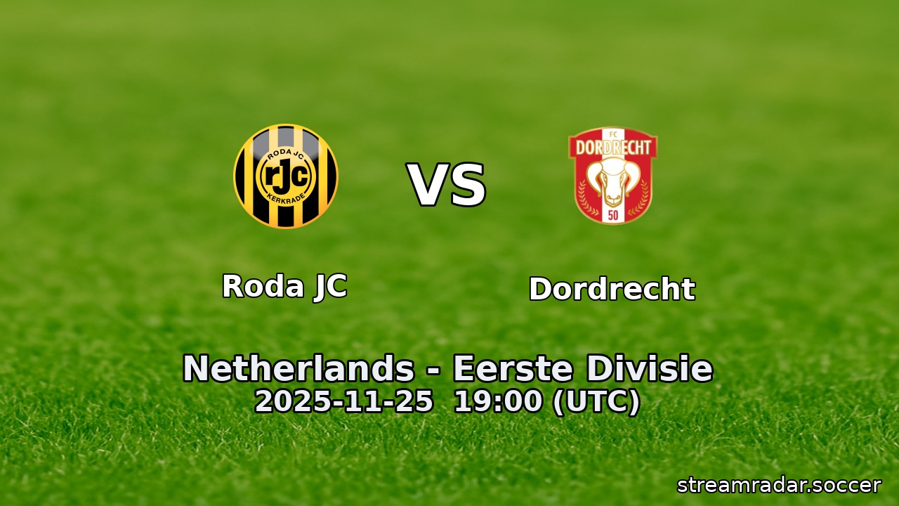 Roda JC vs Dordrecht