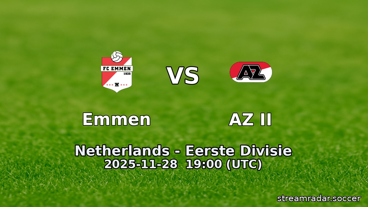 Emmen vs AZ II