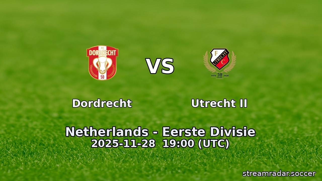 Dordrecht vs Utrecht II