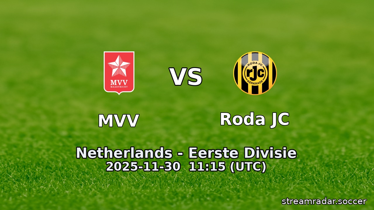 MVV vs Roda JC