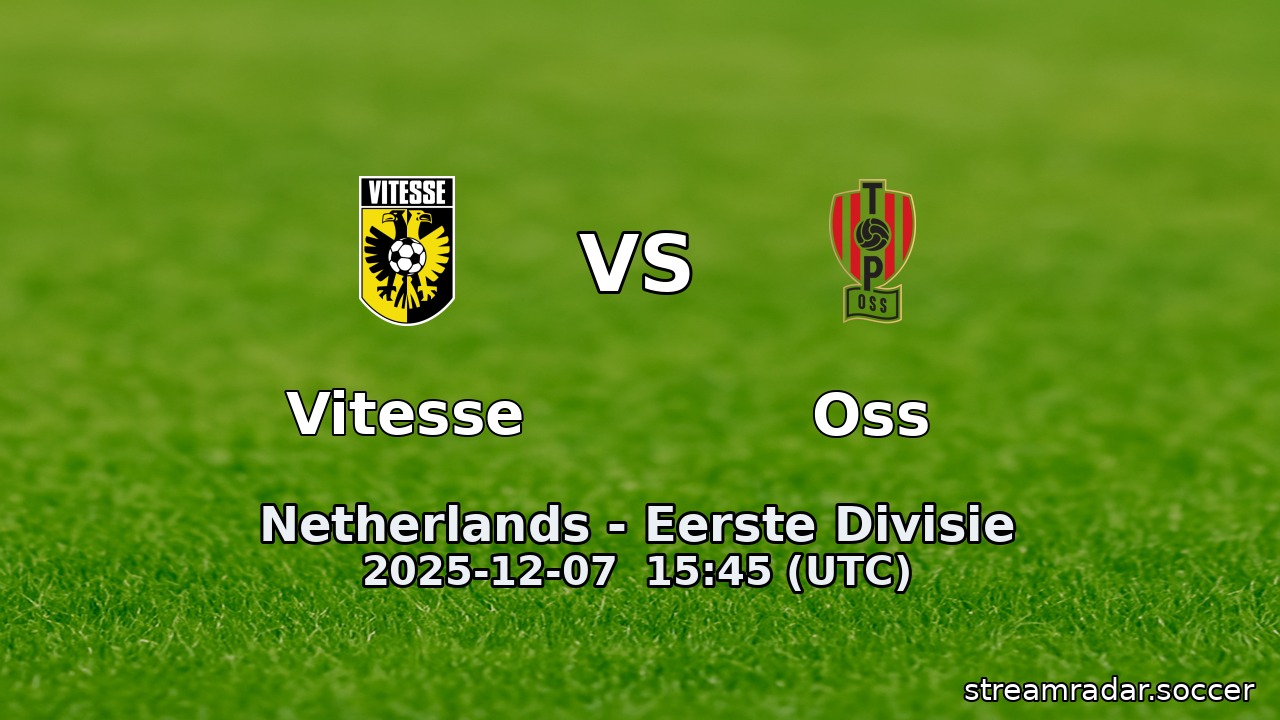 Vitesse vs Oss