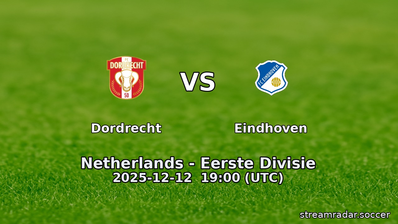 Dordrecht vs Eindhoven