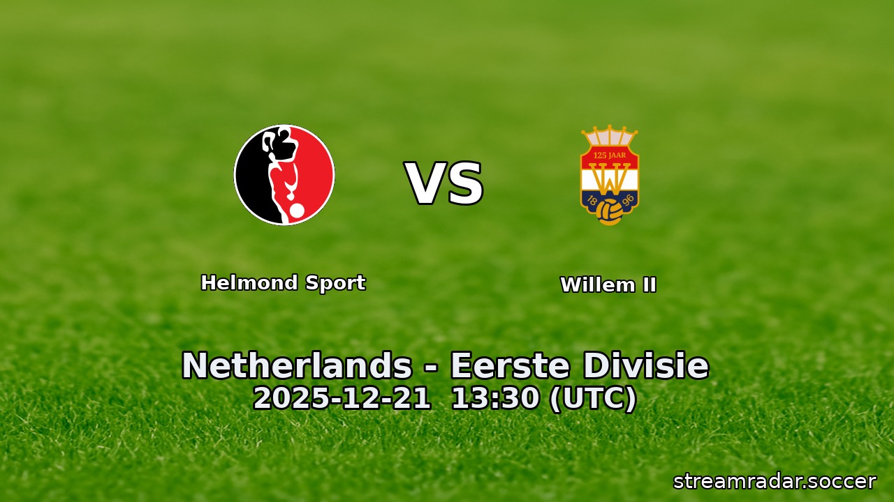 Helmond Sport vs Willem II
