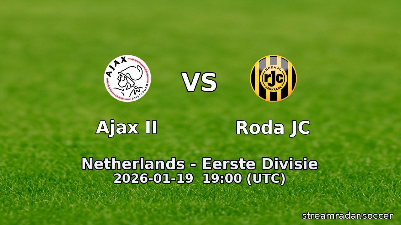 Ajax II vs Roda JC