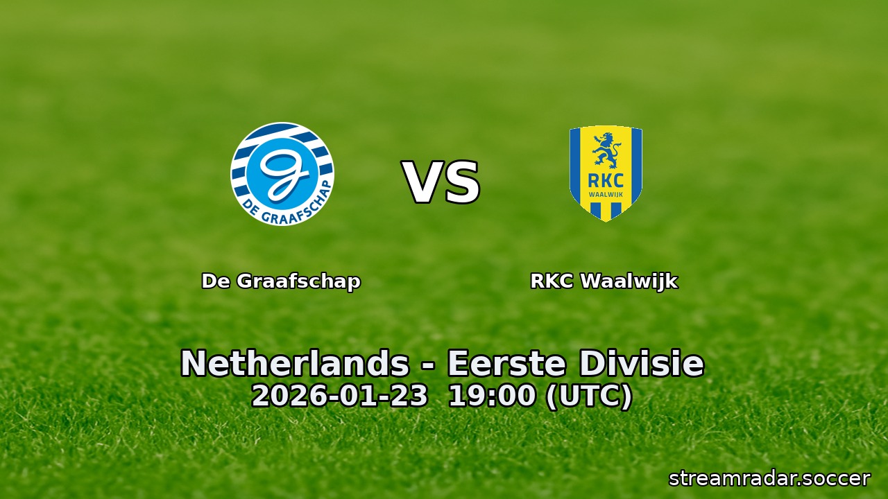 De Graafschap vs RKC Waalwijk