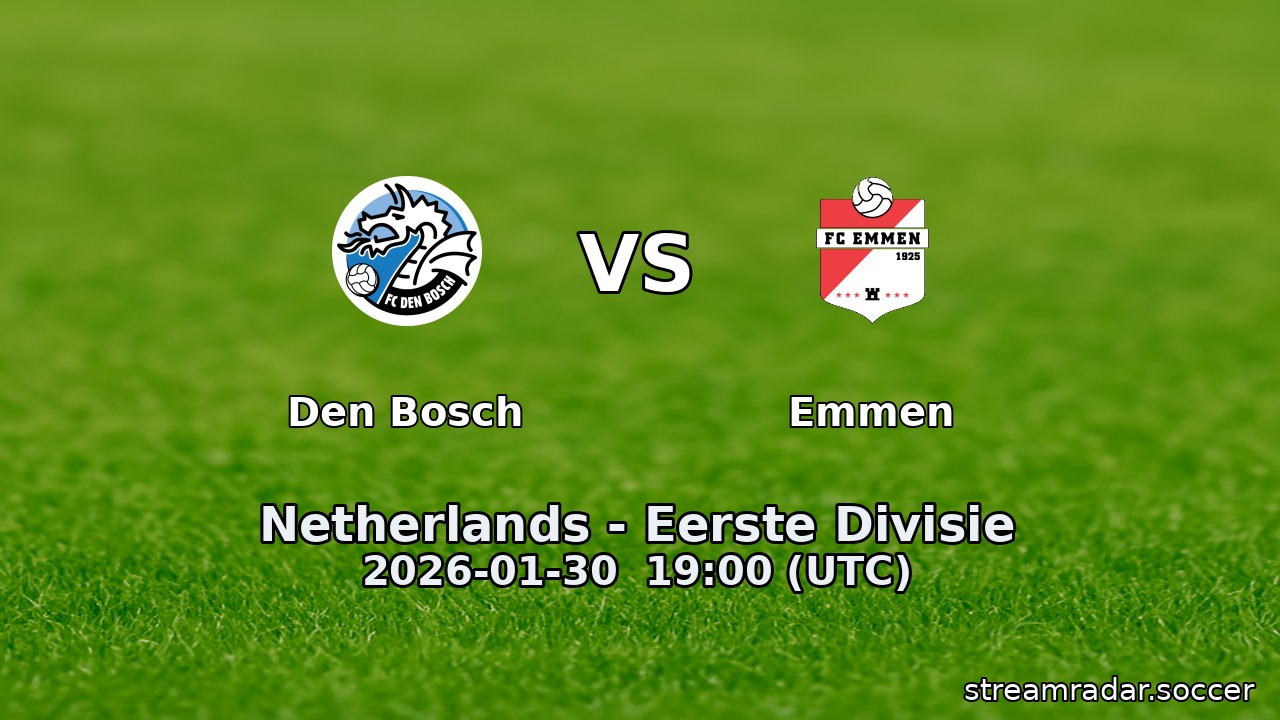 Den Bosch vs Emmen