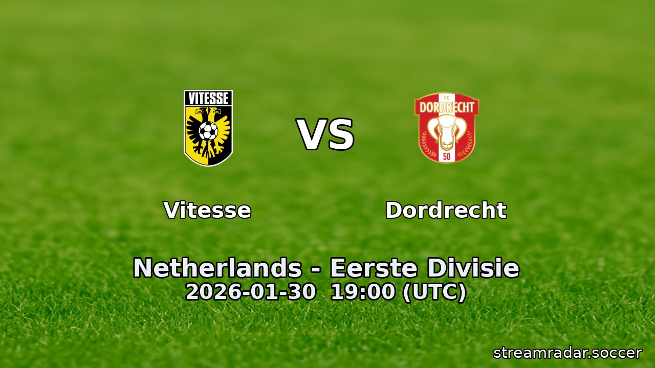 Vitesse vs Dordrecht