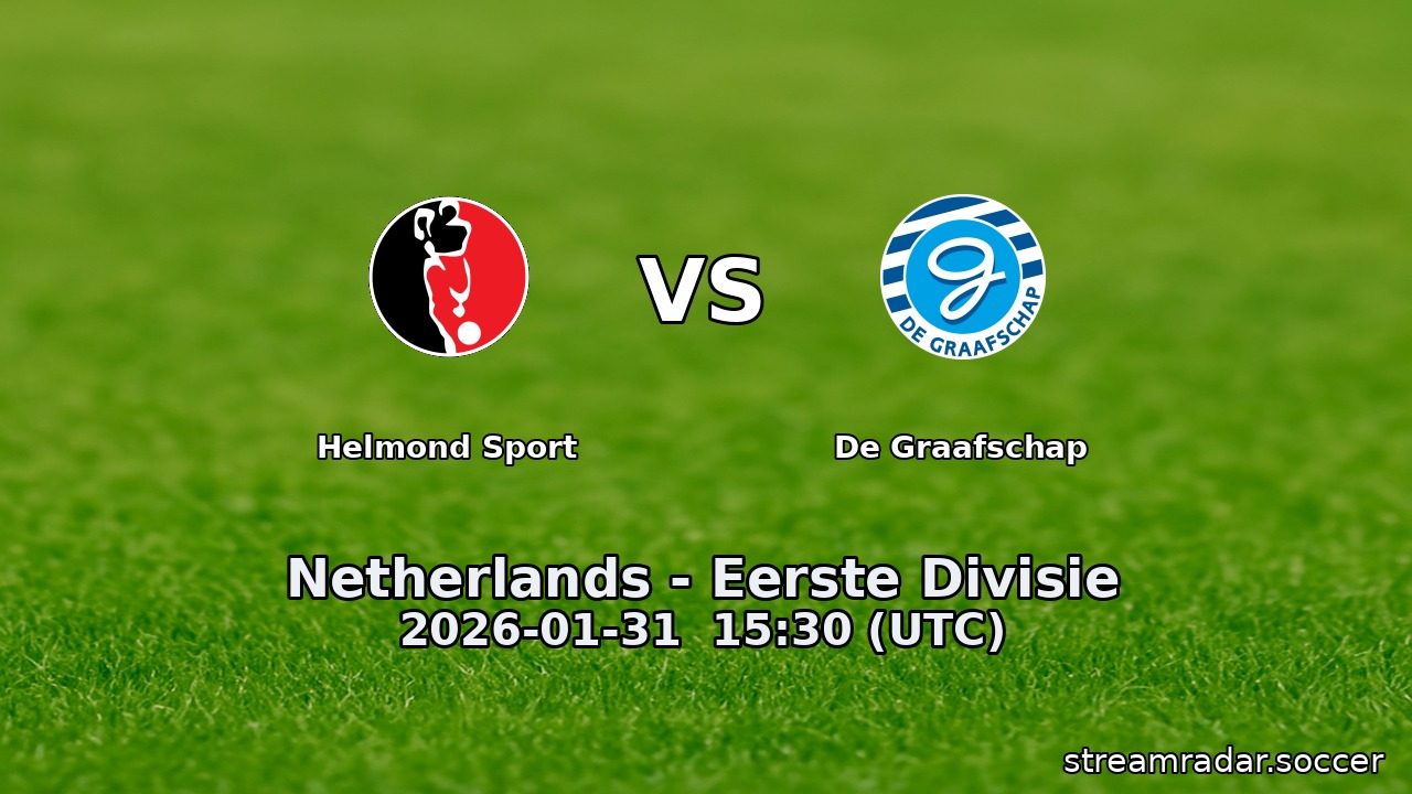 Helmond Sport vs De Graafschap