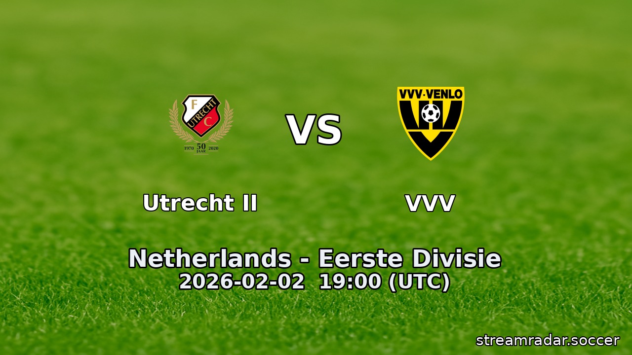 Utrecht II vs VVV