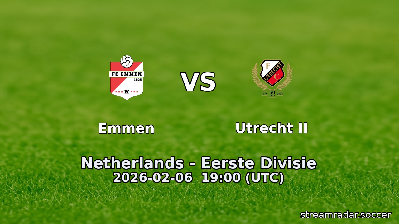 Emmen vs Utrecht II