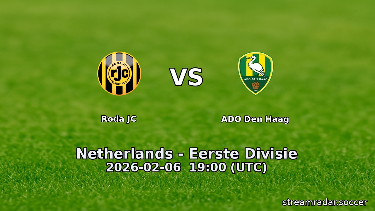 Roda JC vs ADO Den Haag