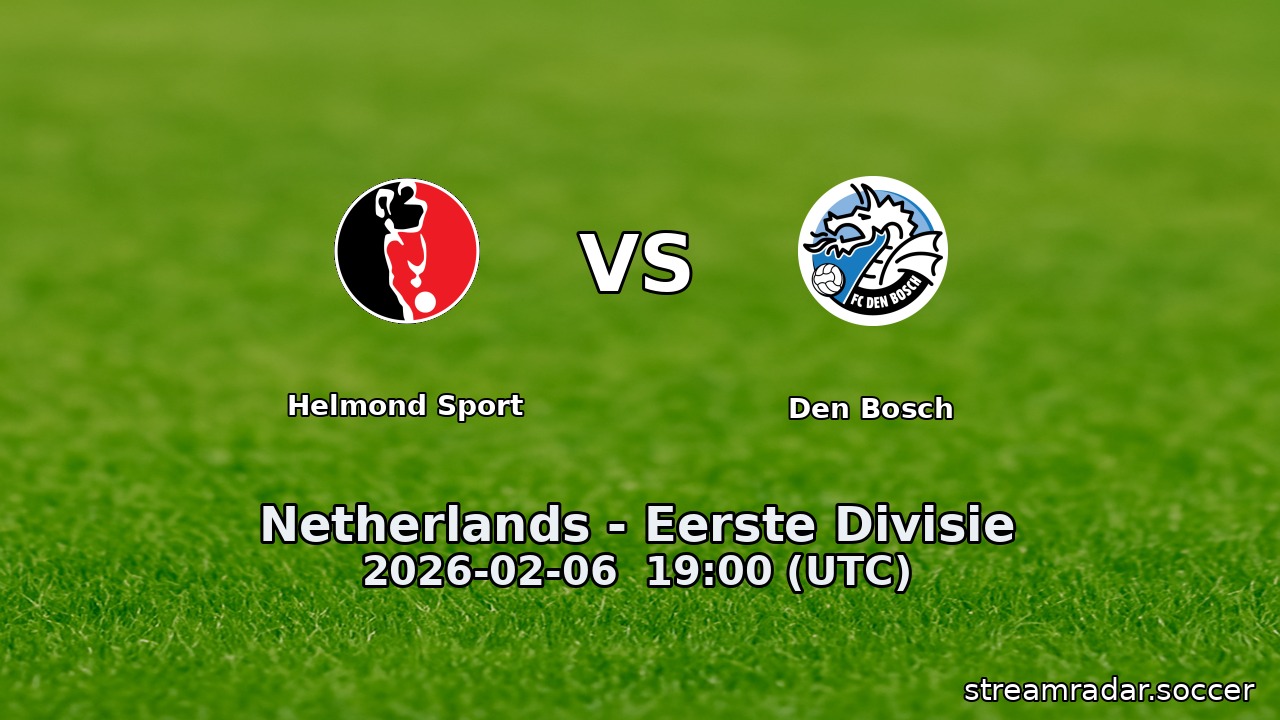 Helmond Sport vs Den Bosch
