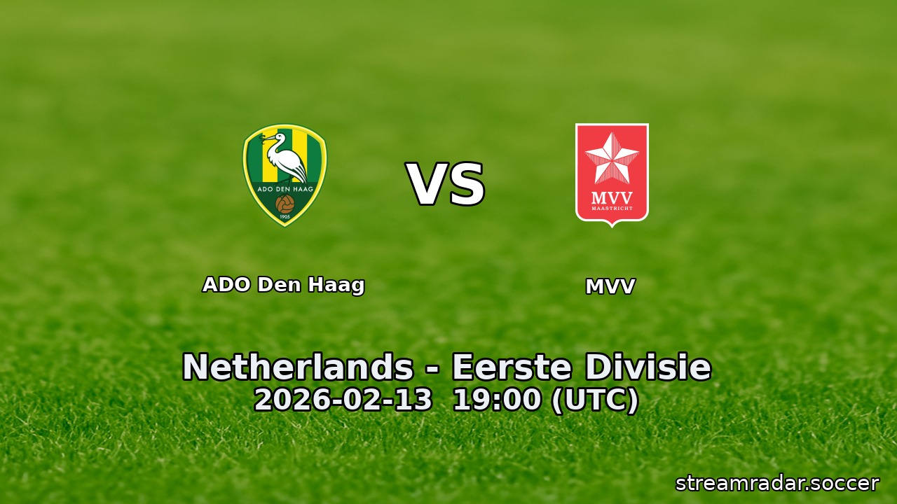ADO Den Haag vs MVV