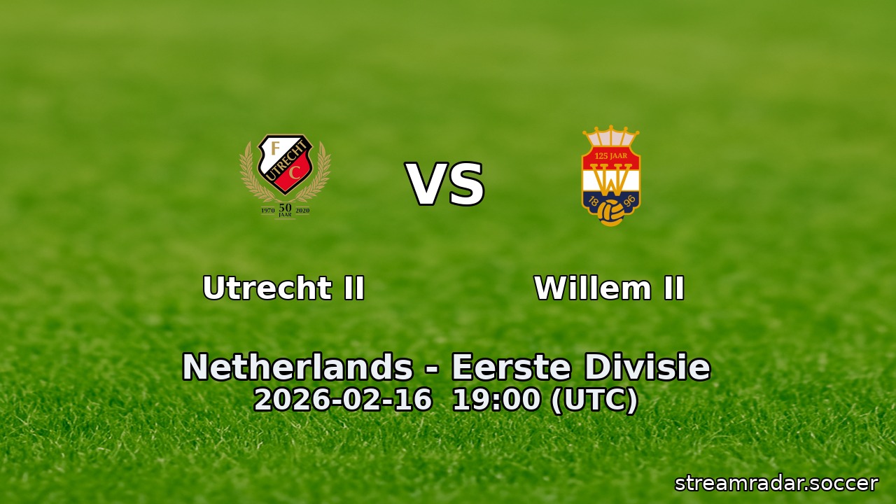 Utrecht II vs Willem II