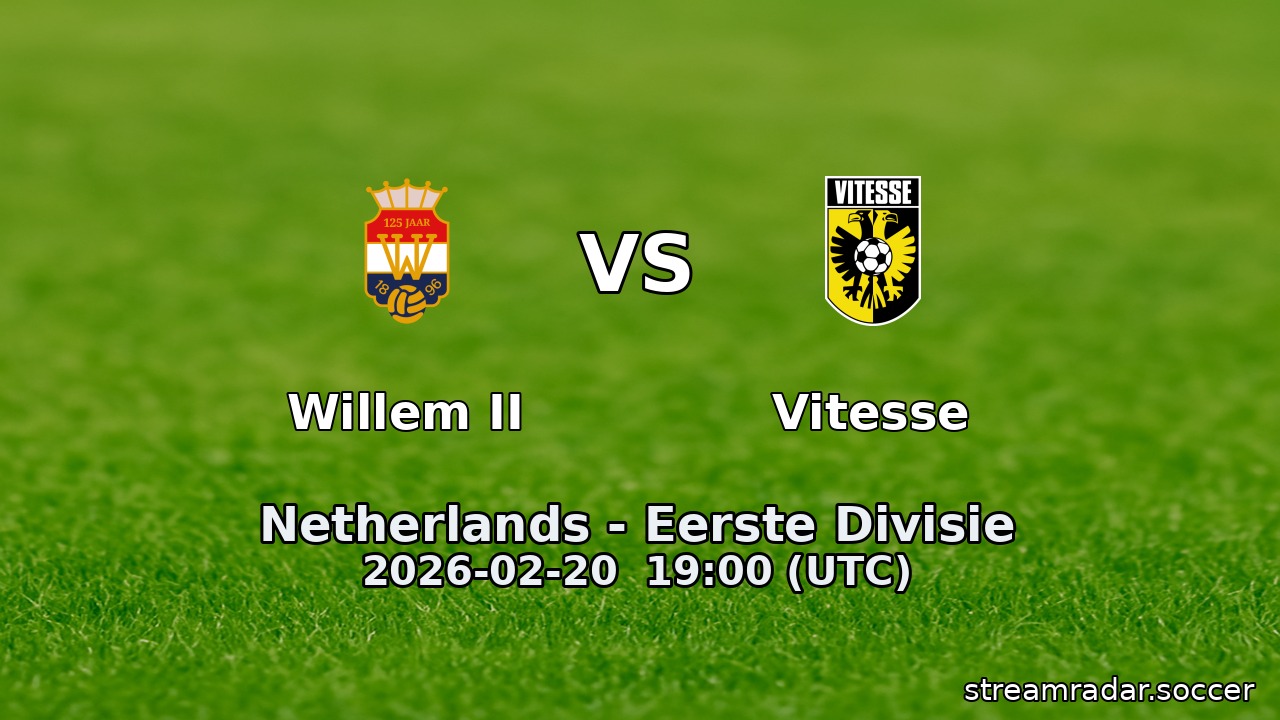 Willem II vs Vitesse