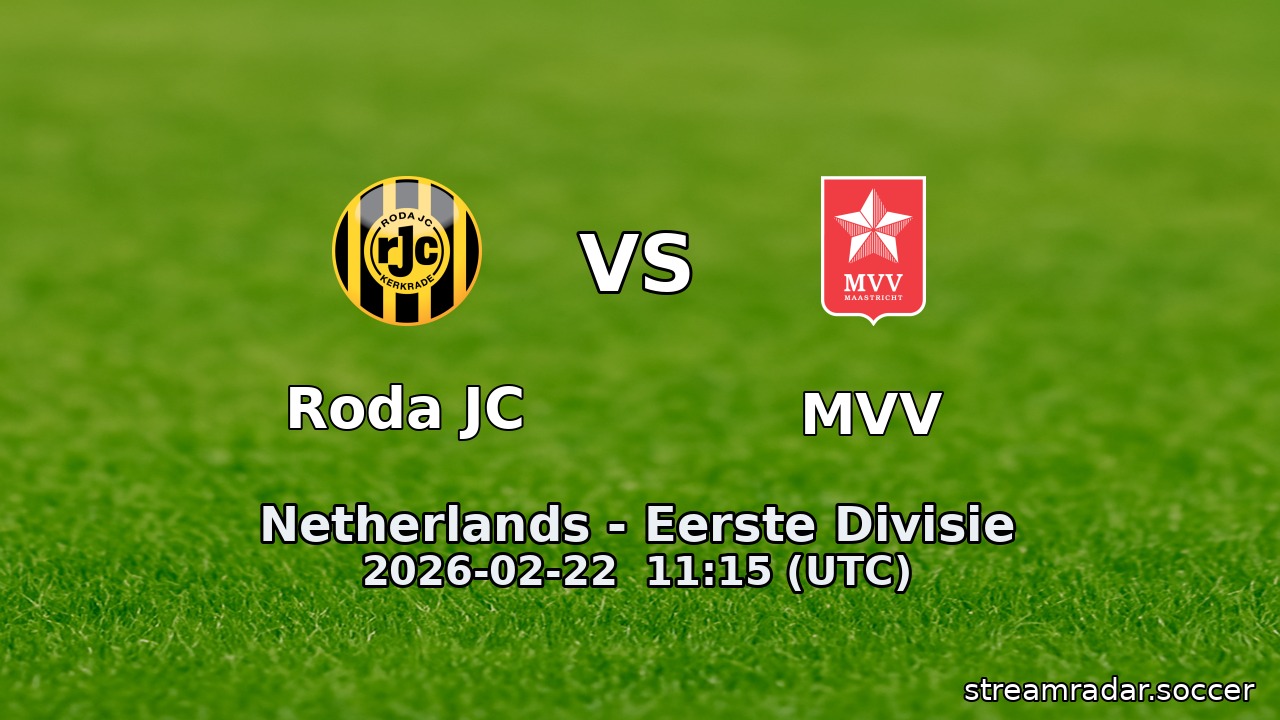 Roda JC vs MVV