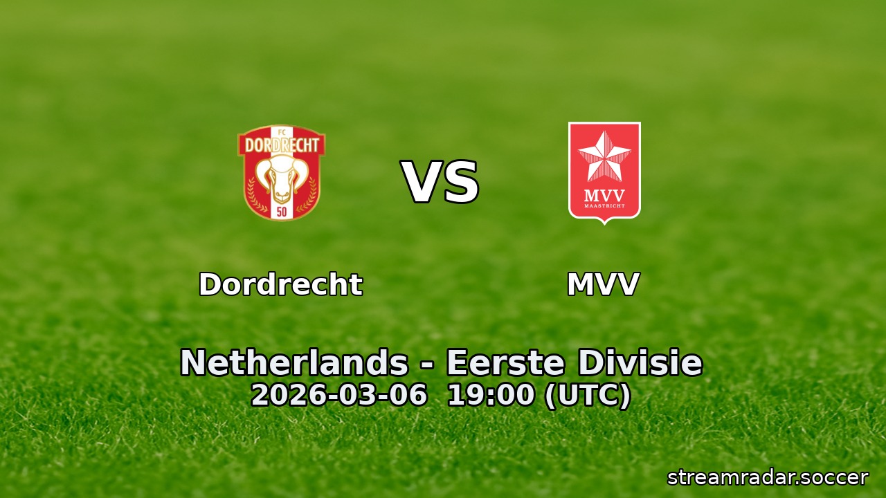 Dordrecht vs MVV
