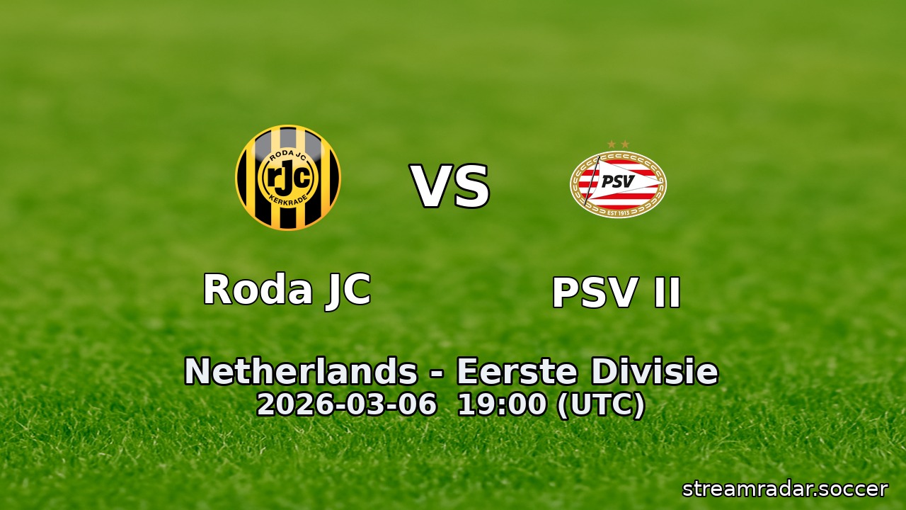 Roda JC vs PSV II