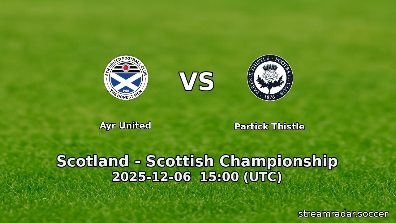 Ayr United vs Partick Thistle