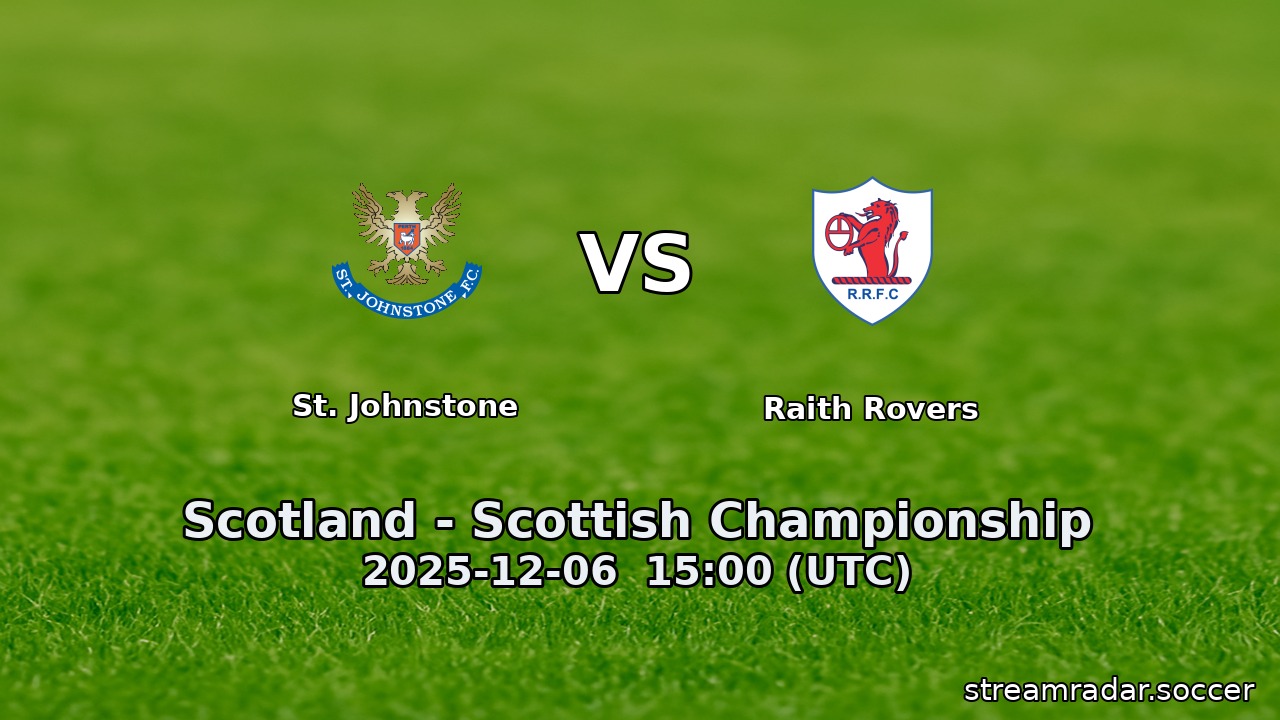 St. Johnstone vs Raith Rovers