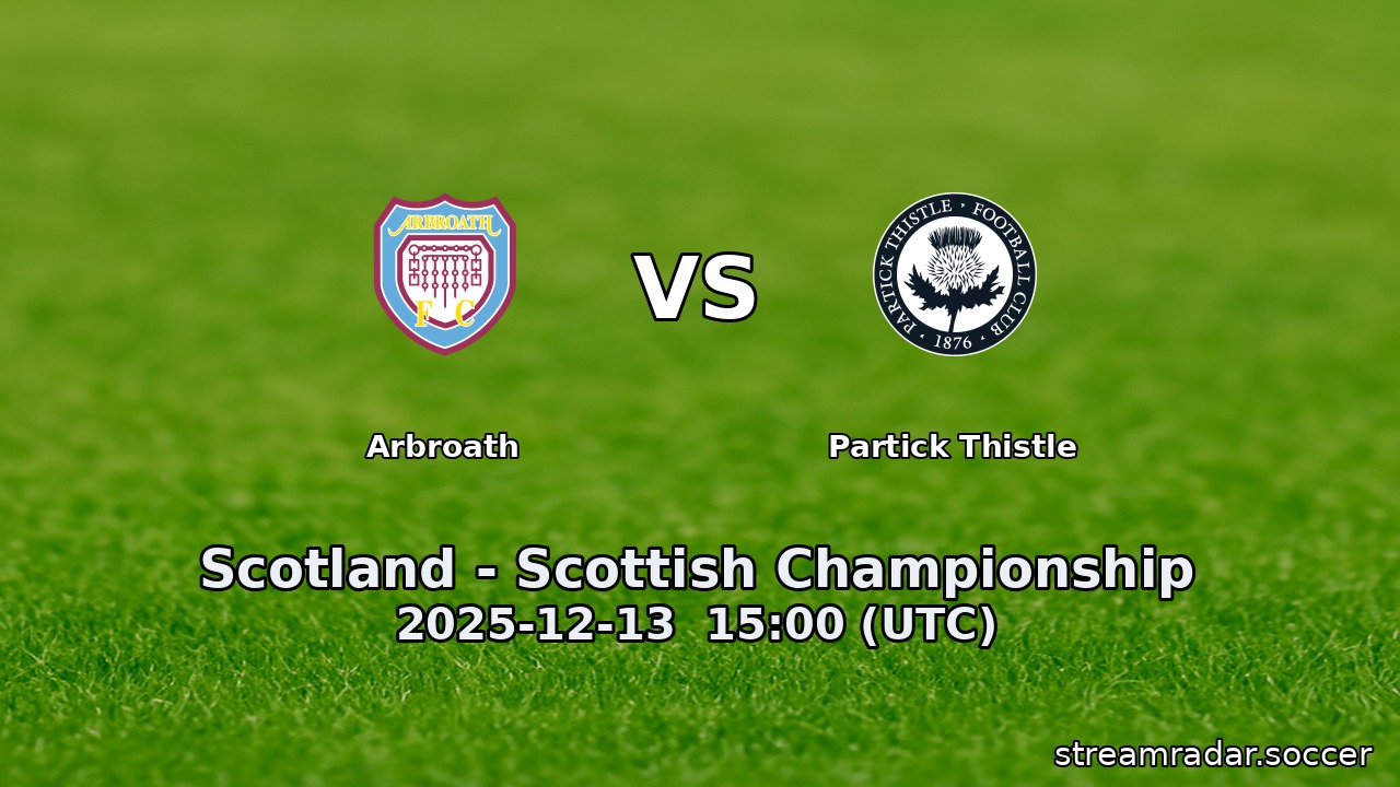 Arbroath vs Partick Thistle