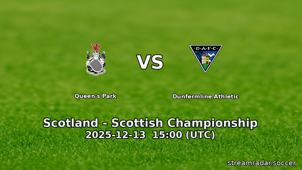 Queen's Park vs Dunfermline Athletic