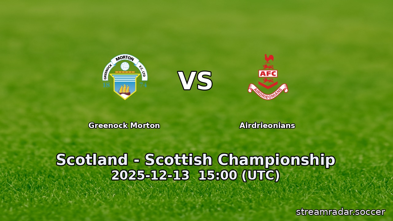 Greenock Morton vs Airdrieonians