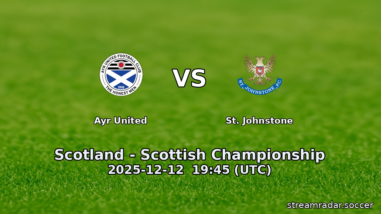 Ayr United vs St. Johnstone