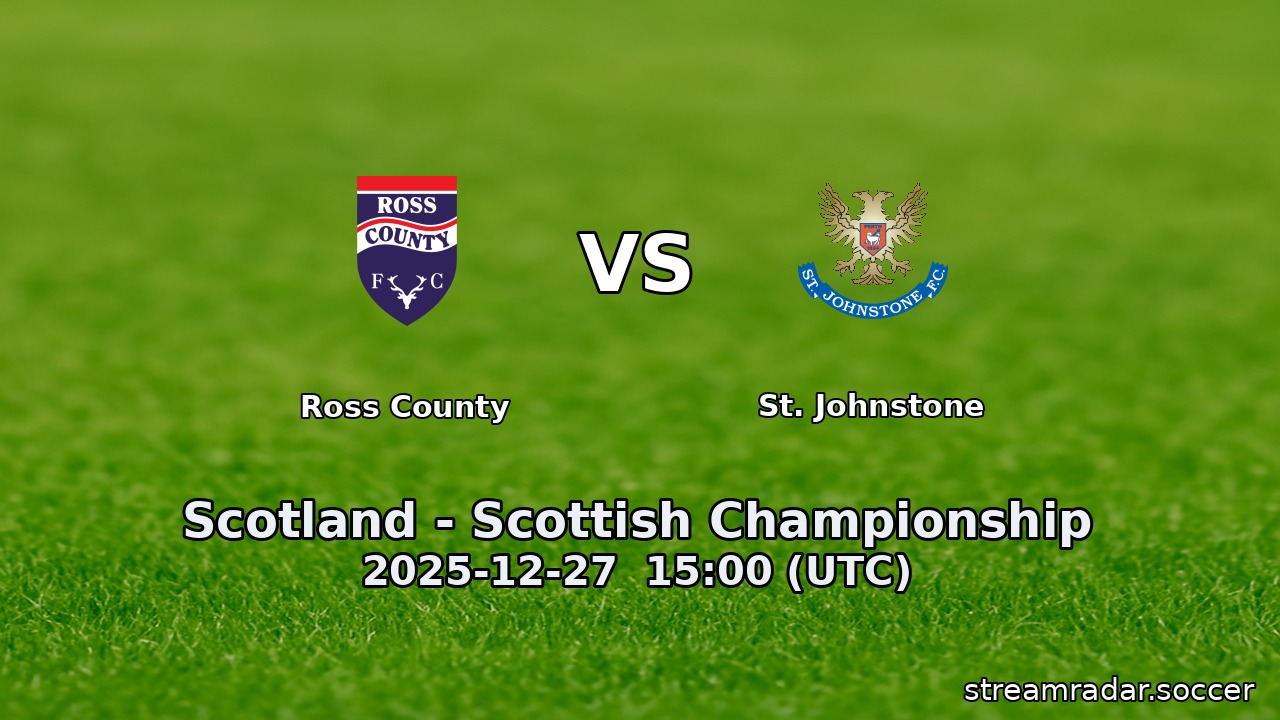 Ross County vs St. Johnstone