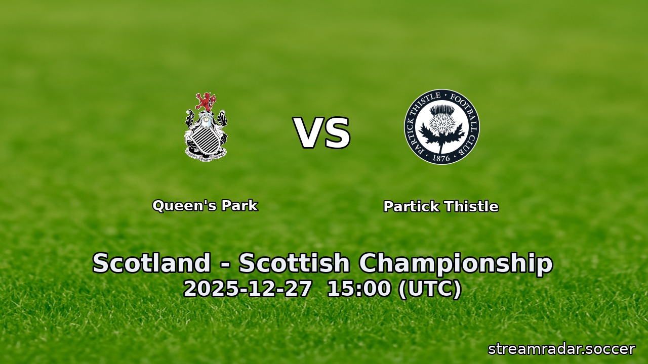 Queen's Park vs Partick Thistle