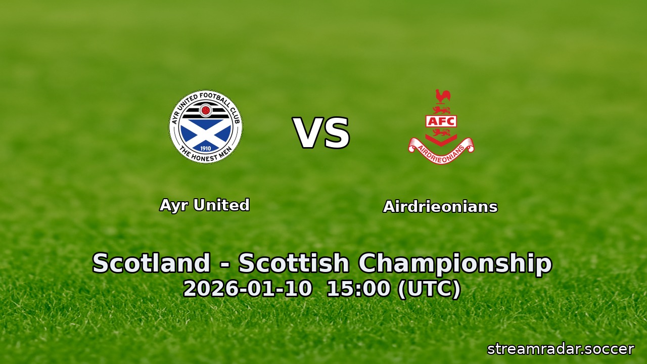Ayr United vs Airdrieonians