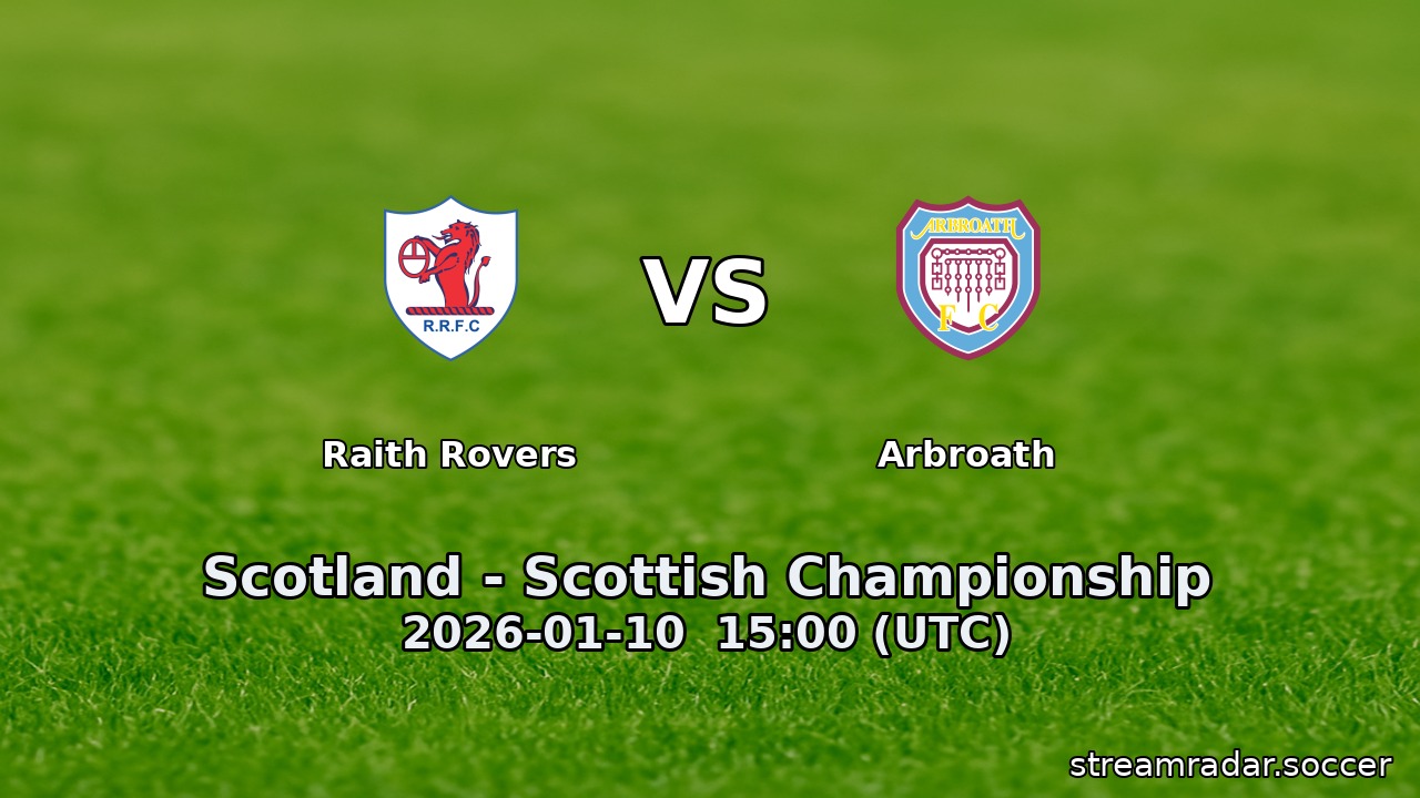 Raith Rovers vs Arbroath