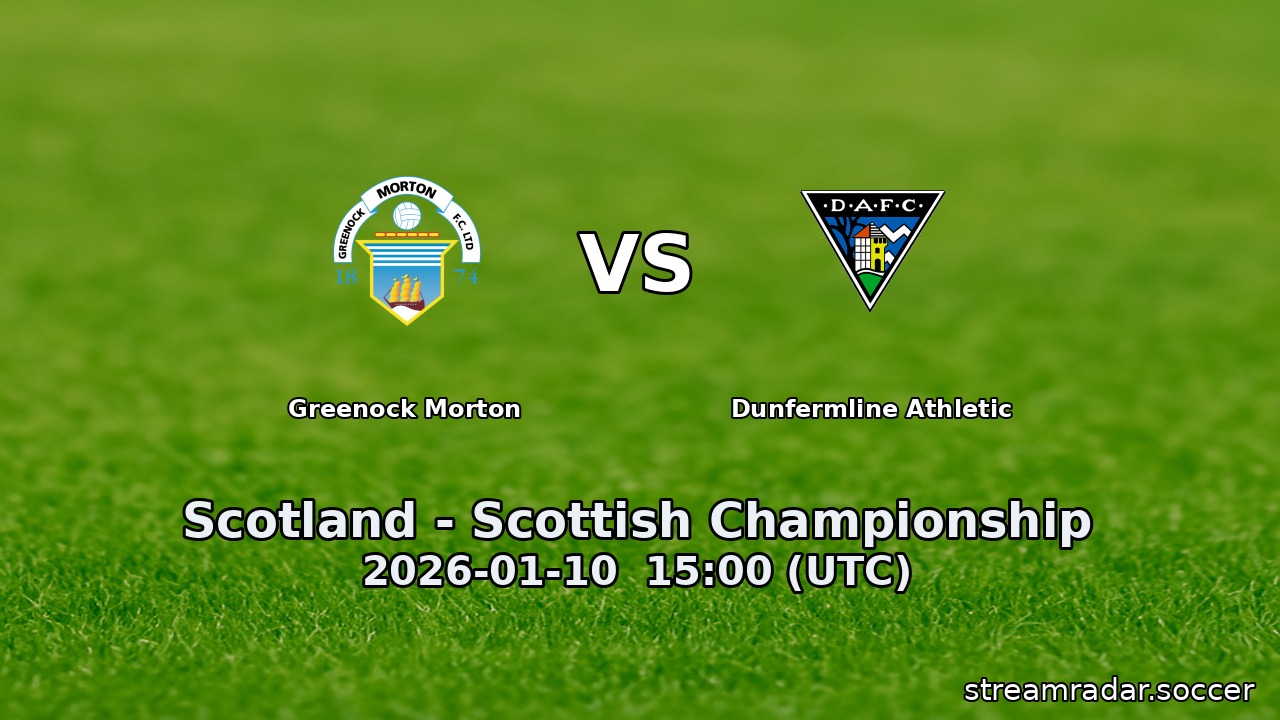 Greenock Morton vs Dunfermline Athletic