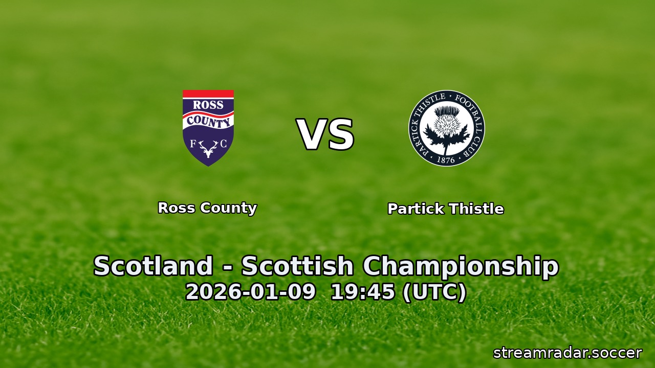 Ross County vs Partick Thistle