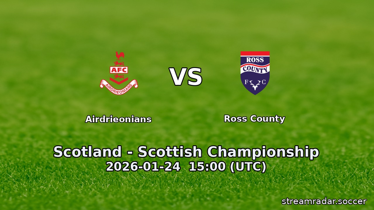 Airdrieonians vs Ross County