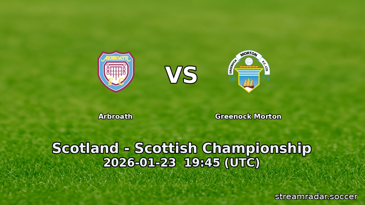 Arbroath vs Greenock Morton