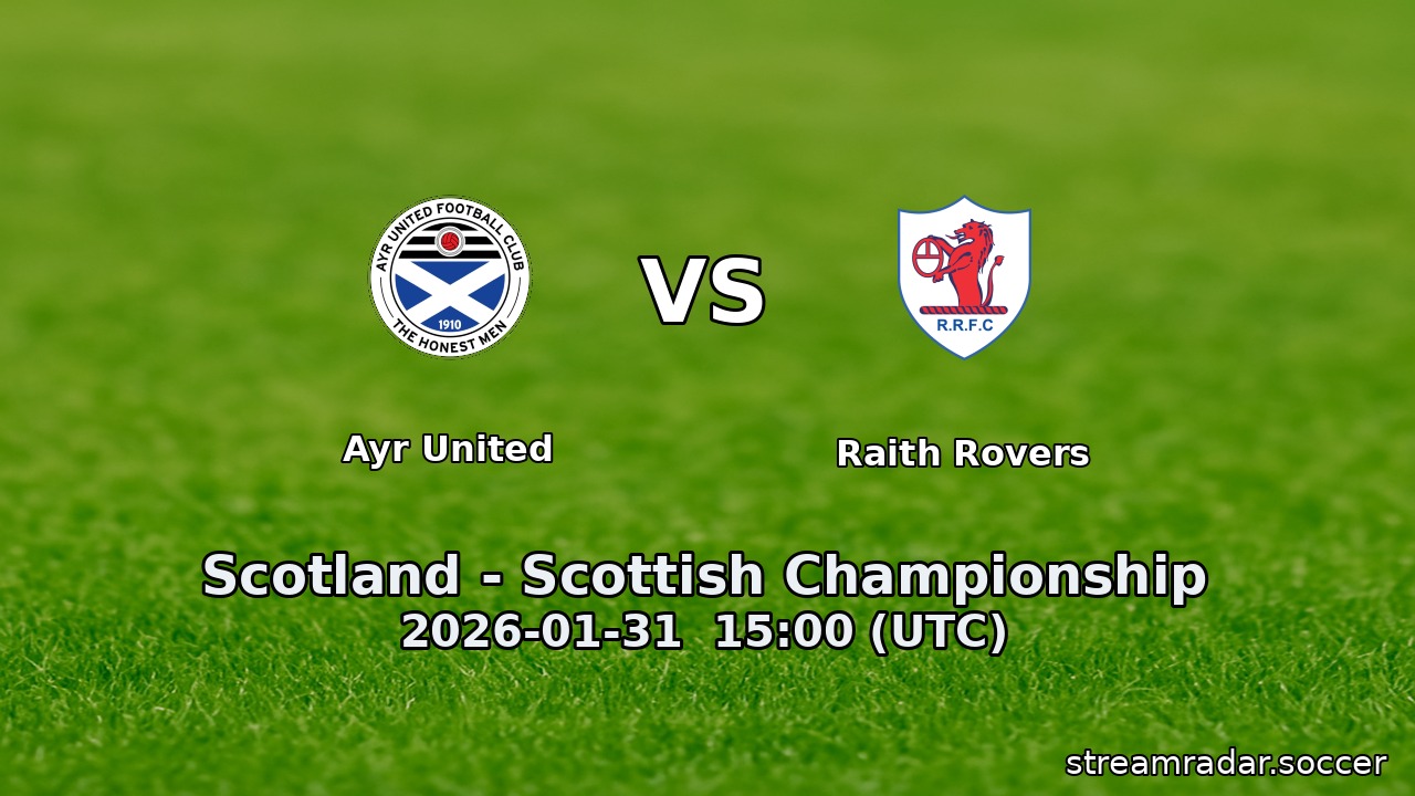 Ayr United vs Raith Rovers