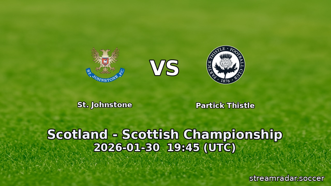St. Johnstone vs Partick Thistle