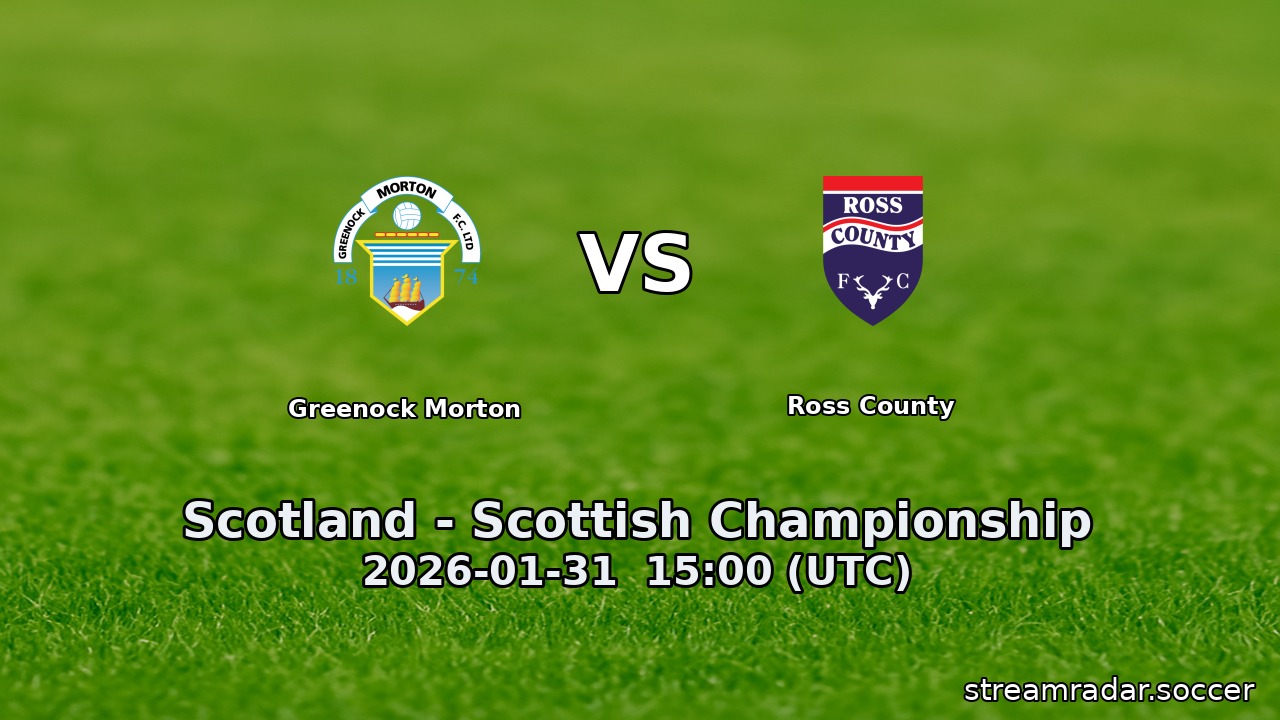 Greenock Morton vs Ross County