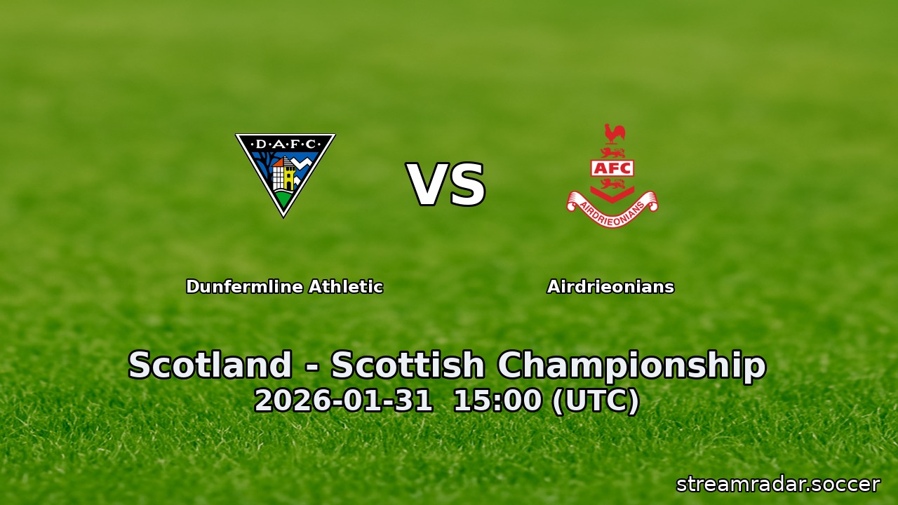 Dunfermline Athletic vs Airdrieonians