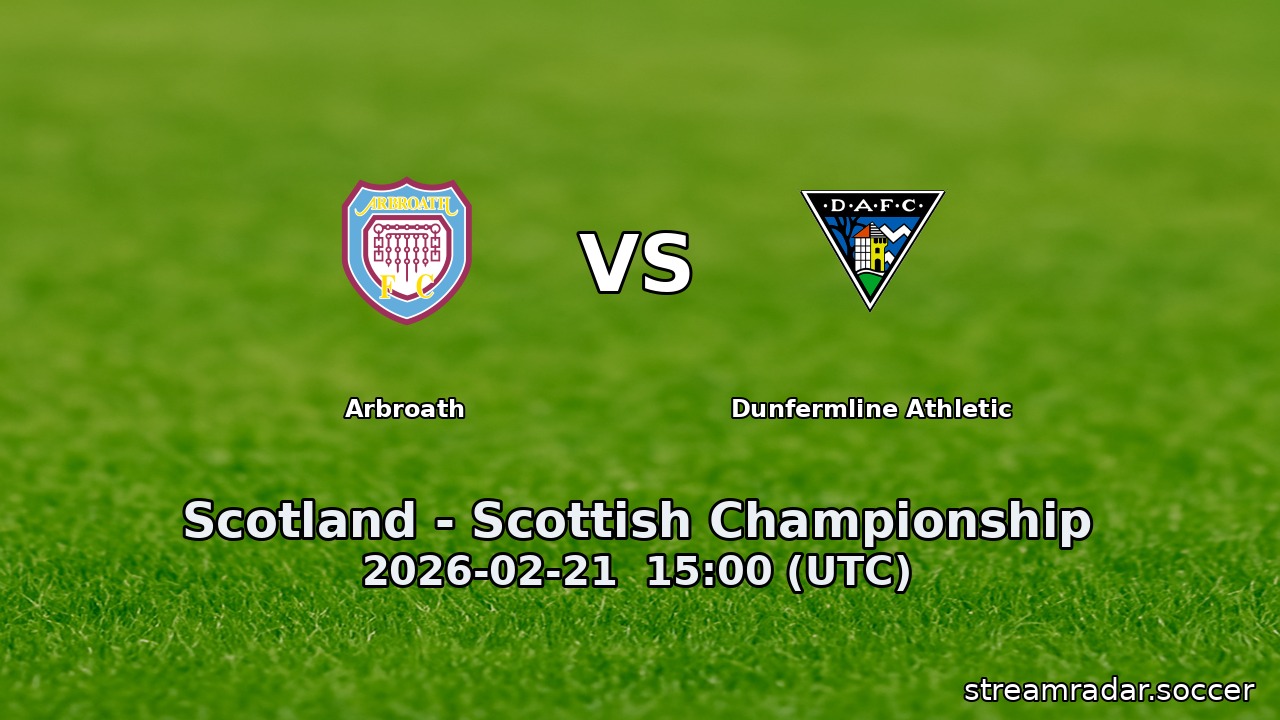 Arbroath vs Dunfermline Athletic