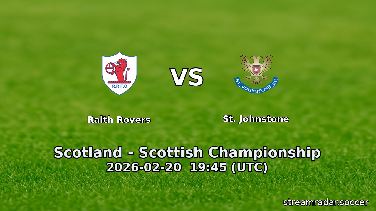 Raith Rovers vs St. Johnstone