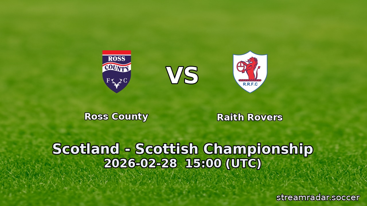 Ross County vs Raith Rovers