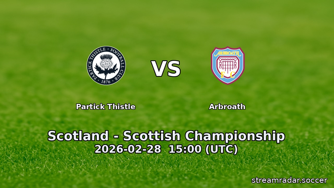 Partick Thistle vs Arbroath